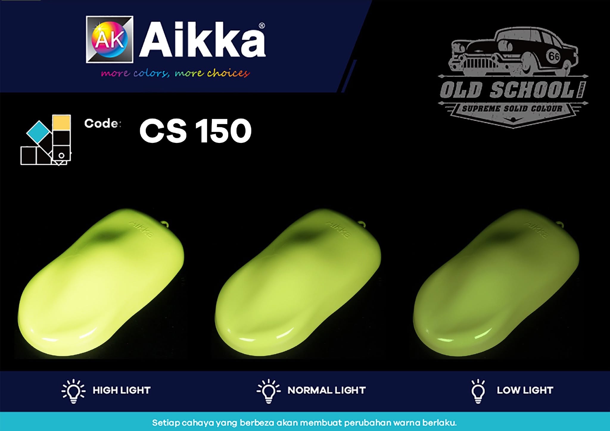 CS150 Neon Lime - Aikka Old School CS150 Neon Lime - Aikka Old School